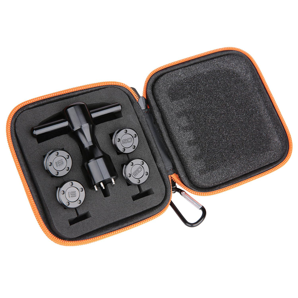 Generic golf weights set in black for Scotty Cameron putters; customizable weight options.