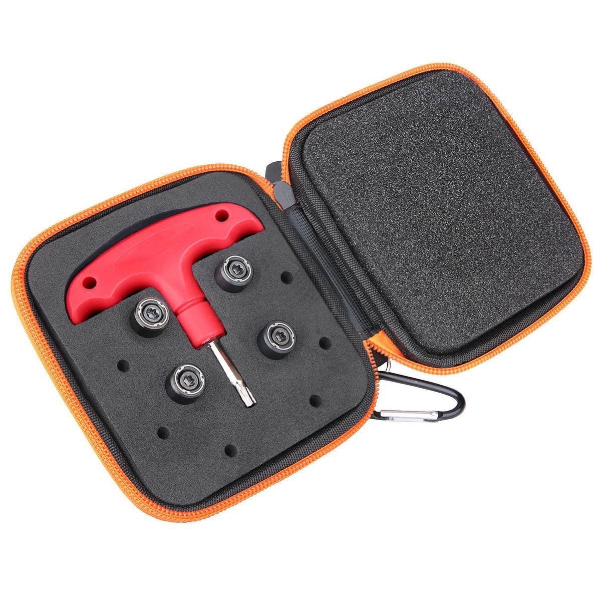 Generic golf weights for Spider Tour set, flatlay with 2x13g and 2x15g, improves balance on greens