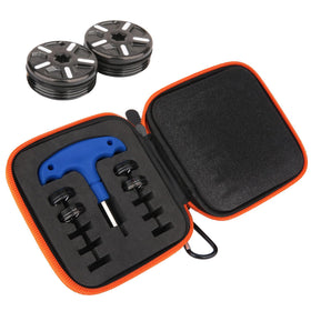 Generic wrench tool included for quick weight installation on compatible putters.