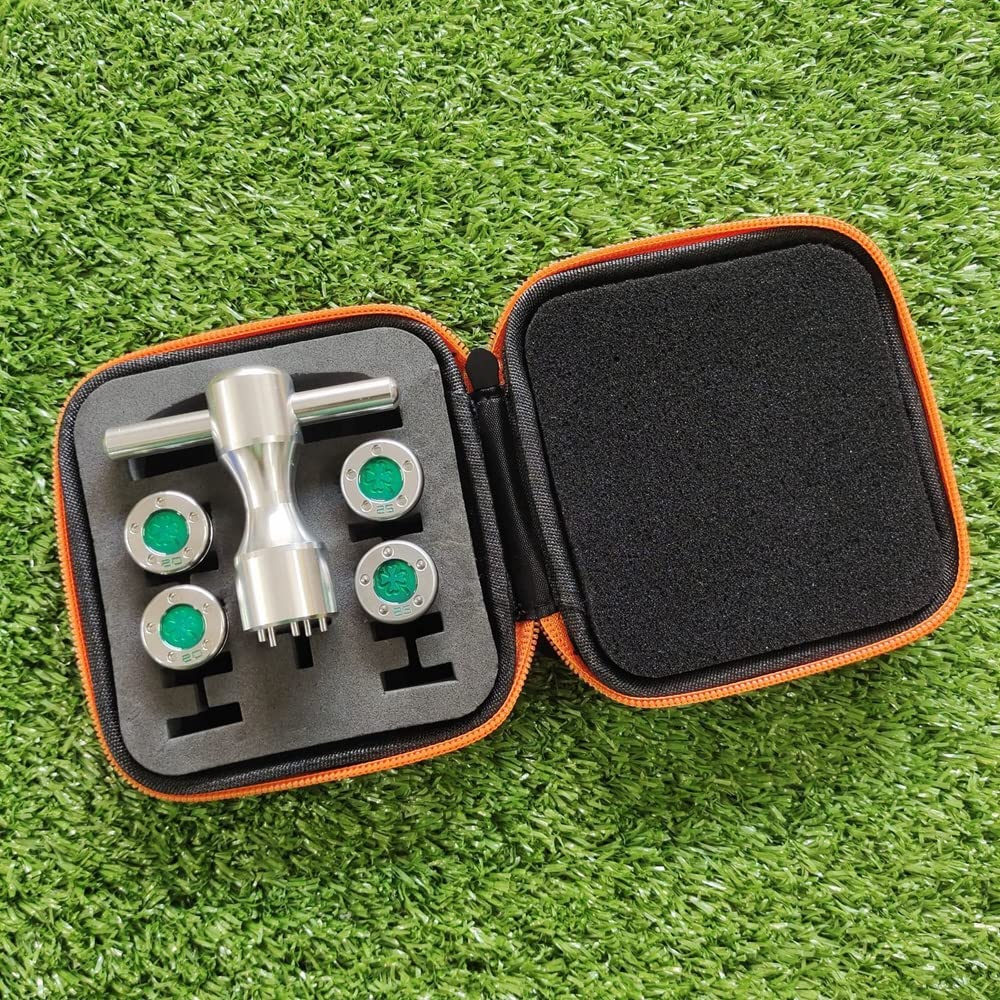 Generic green clover golf weights kit with wrench and case for Newport putters.