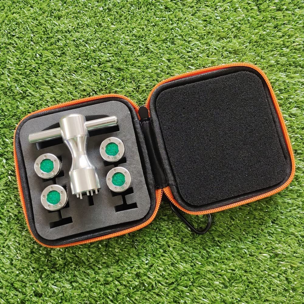 Generic Green Clover weights kit with wrench and case for easy putter weight customization.