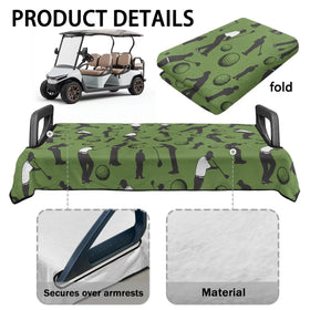 Generic Green Golfer 52x32-inch seat cover fits most two-person golf carts
