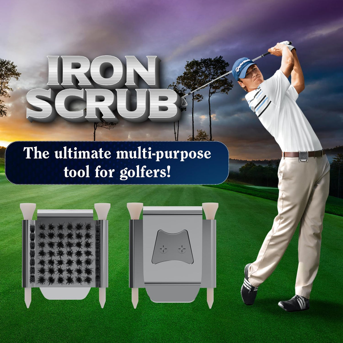 Generic Iron Scrub Pro bag clip attachment for easy access during rounds