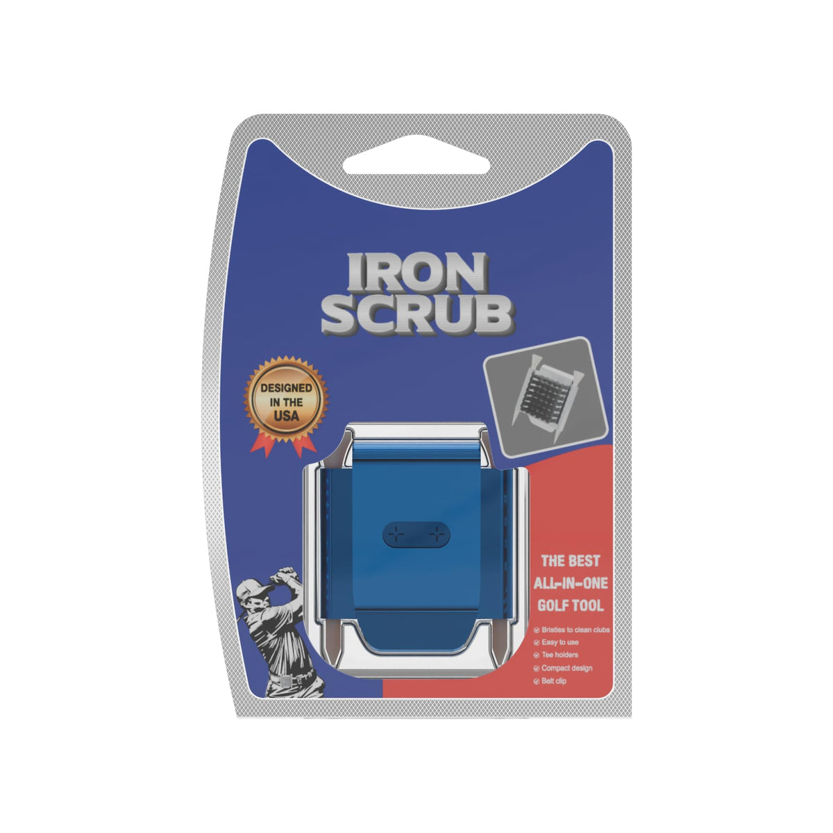 Generic Iron Scrub Pro ball markers provide quick on-green marking with a spare ready.