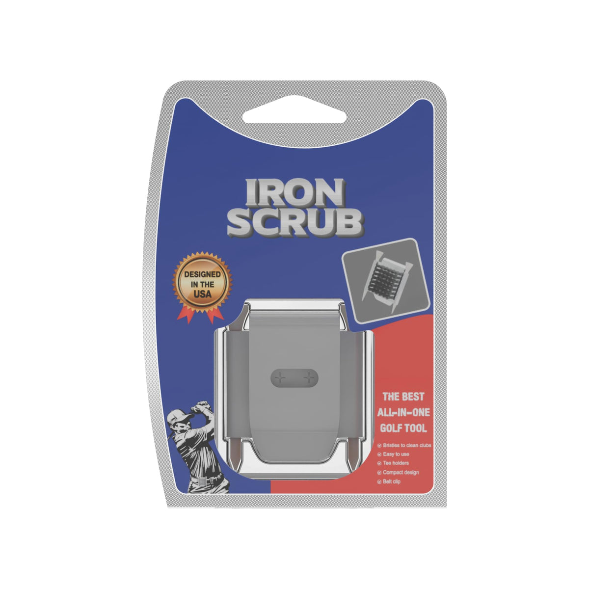 Generic Iron Scrub Pro ball markers included for quick shot marking