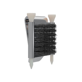 Generic Iron Scrub Pro golf cleaner brush helps keep grooves clean for better feel.