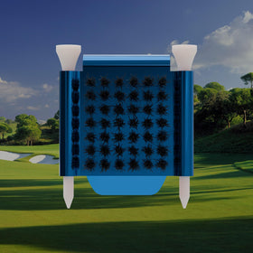 Generic Iron Scrub Pro magnet clip system attaches securely to bag or cart for quick access.