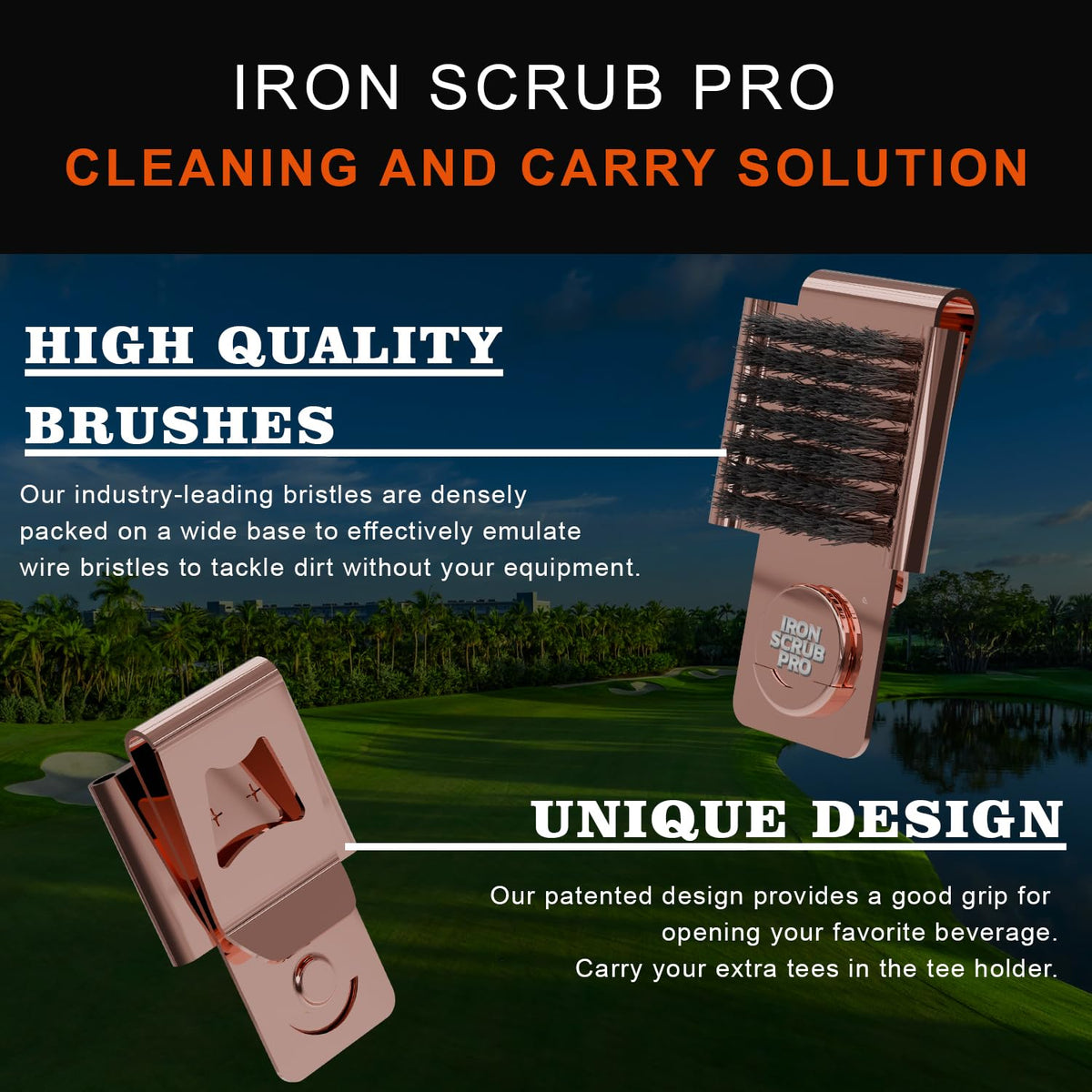 Generic Iron Scrub Pro ready-to-use package includes extra ball marker.
