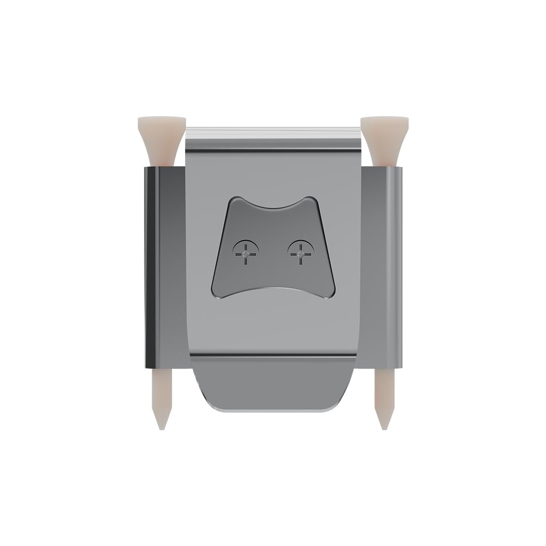 Generic Iron Scrub Pro tee holder keeps tees accessible during rounds.