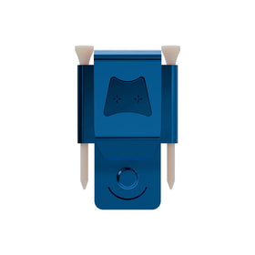 Generic Iron Scrub Pro tee holder keeps tees within reach on the bag.