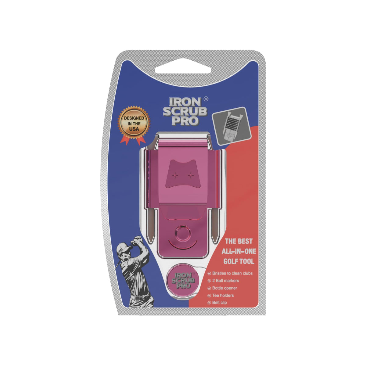 Generic Iron Scrub Pro two-ball markers provide reliable on-course marking