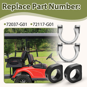 Generic ISO mount cap for EZGO TXT enables quick, tool-free installation.