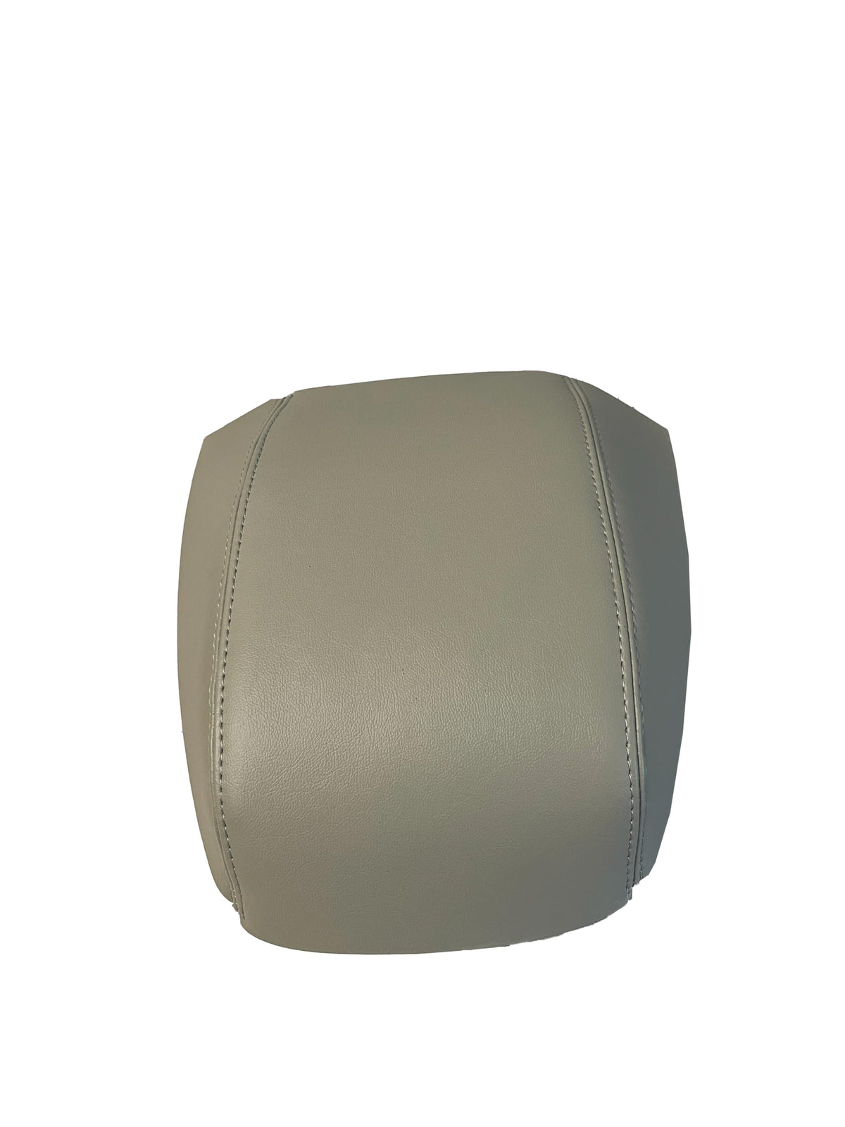 Stitched ivory tan leather armrest cover adds premium feel to interior