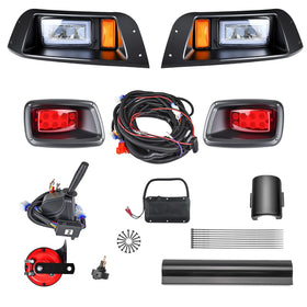 Generic LED Golf Cart Light Kit EZGO TXT headlights illuminate night drives safely.