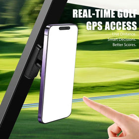 Generic Magnetic Golf Cart Phone Holder provides 360-degree rotation for flexible viewing angles.