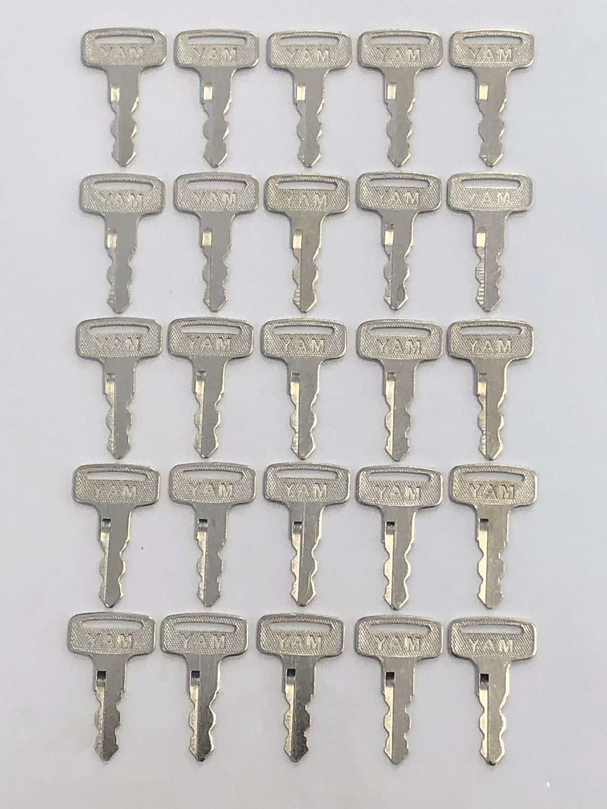 Generic Maverick Advantage Yamaha key set 25 front view for standard cart ignition.