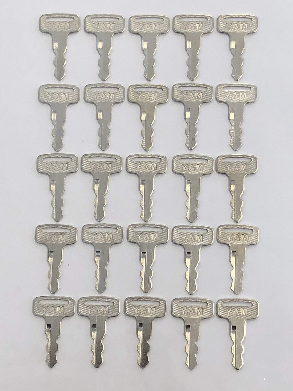 Generic Maverick Advantage Yamaha key set 25 front view for standard cart ignition.