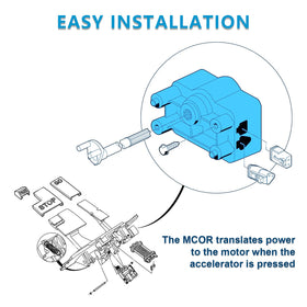 Generic MCOR throttle potentiometer installation steps and direct swap