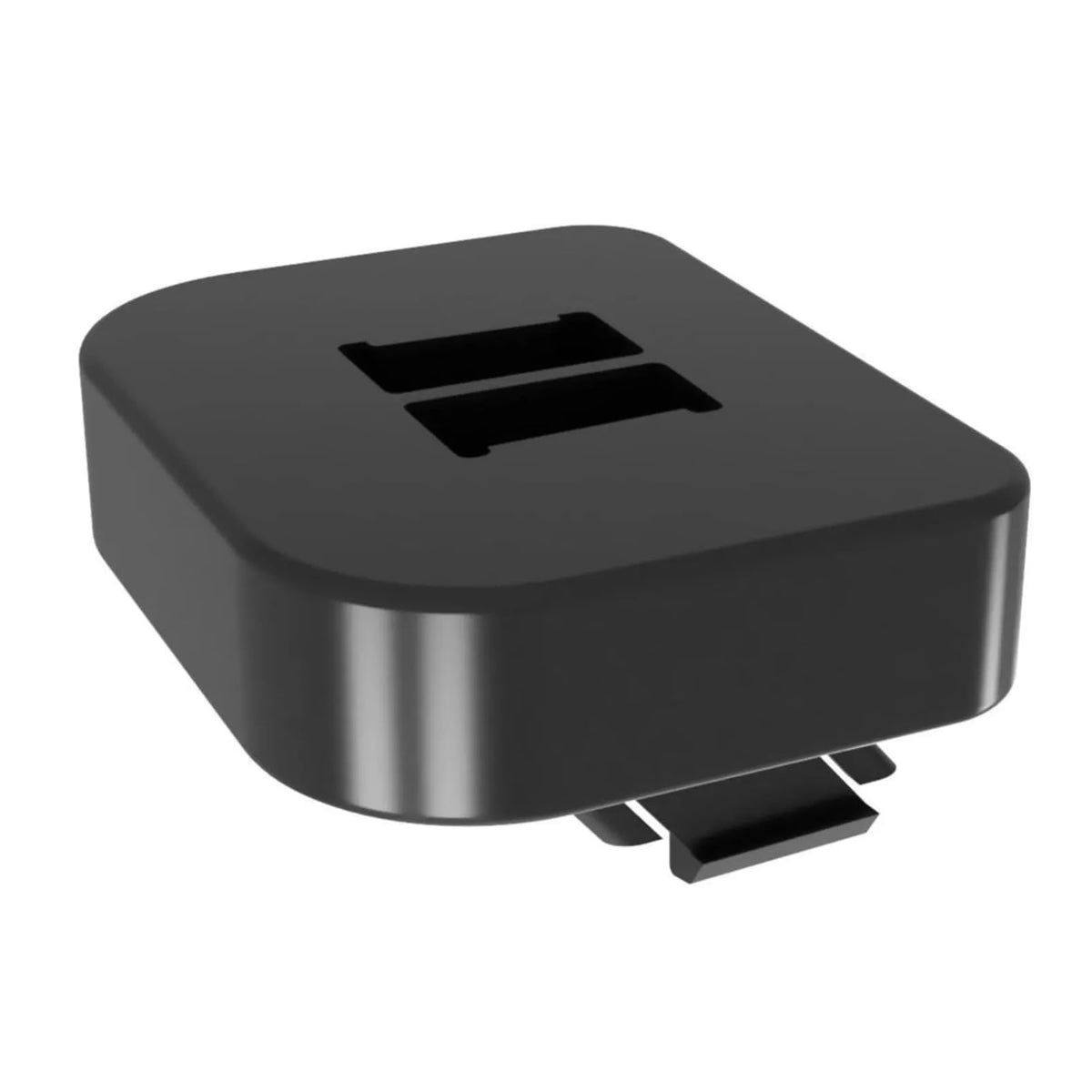 Generic MGI riser block shows anti-slip studs improving cradle stability on the course.
