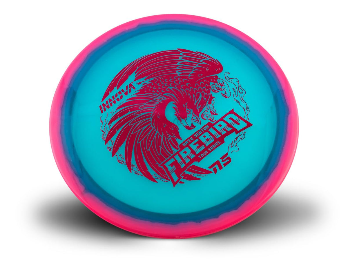 Generic Nate Sexton Glow Halo Firebird disc glows for dusk fairway control.