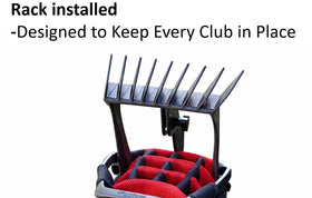 Generic No-Rattle Golf Club Organizer fits most golf bags.