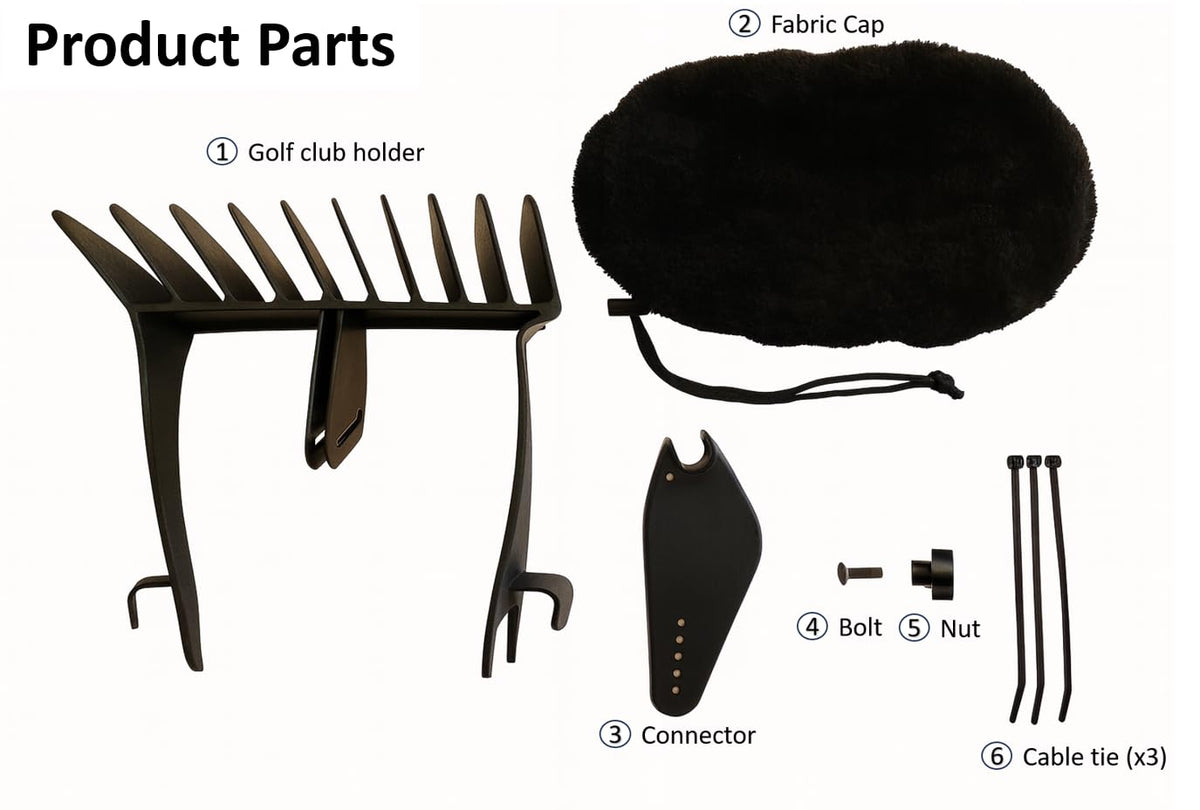 Generic No-Rattle Golf Club Organizer easy installation.
