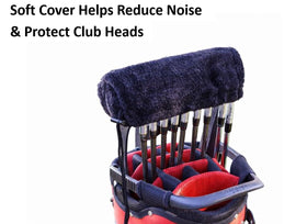Generic No-Rattle Golf Club Organizer holds up to nine irons.