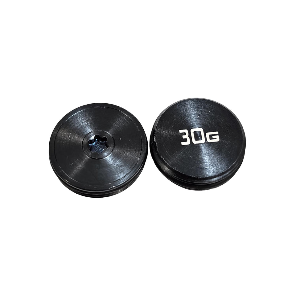Generic Odyssey Ai-ONE 2x30g weights, front view for steadier putting stroke