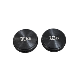 Generic 2x30g weights in-use with Ai-ONE, showing improved balance potential