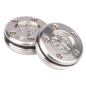 Generic OGECLF weights installed on a Scotty Cameron putter cavity showing precise compatibility.