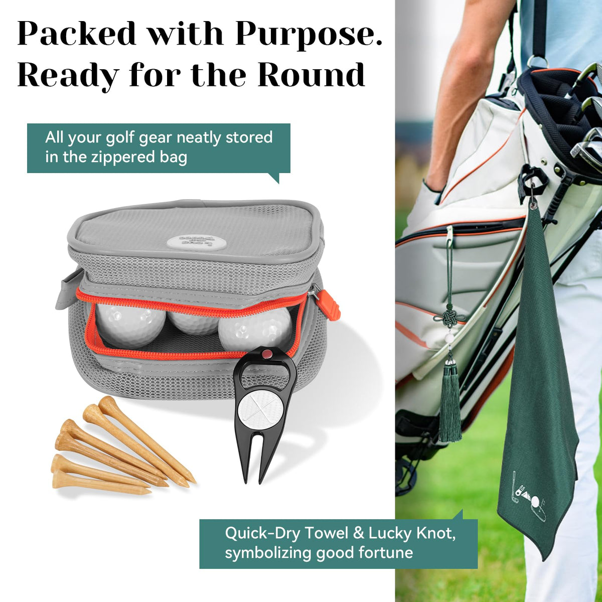 Generic lightweight organizer bag keeps accessories neatly organized