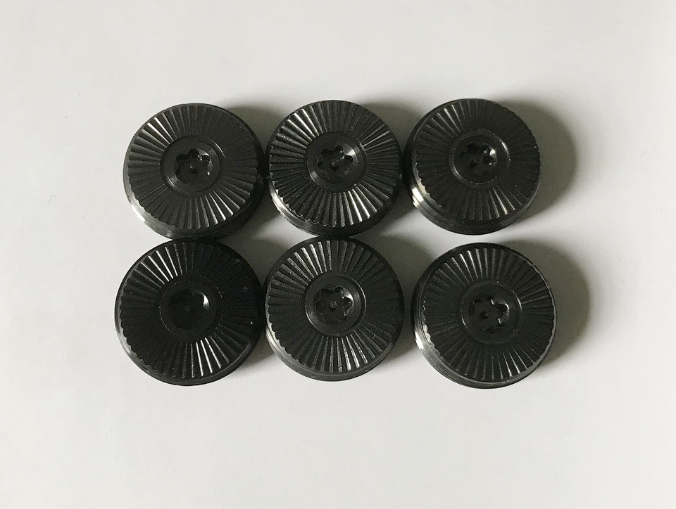 Generic PXG 0311 iron weight screws in black, six-piece set for tuning swing weight