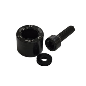 Generic 17g Qi35 weight, side view, supports quick swaps.