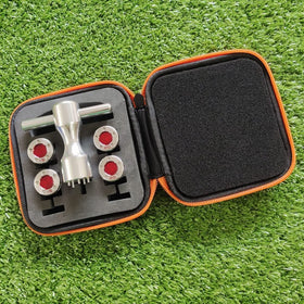 Generic Red Clover weights kit with case and wrench for quick customization.