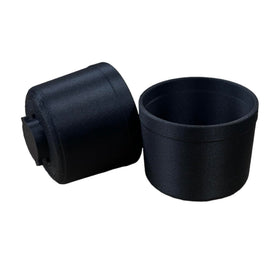Generic replacement cup holder with interlock tabs for a secure fit in black