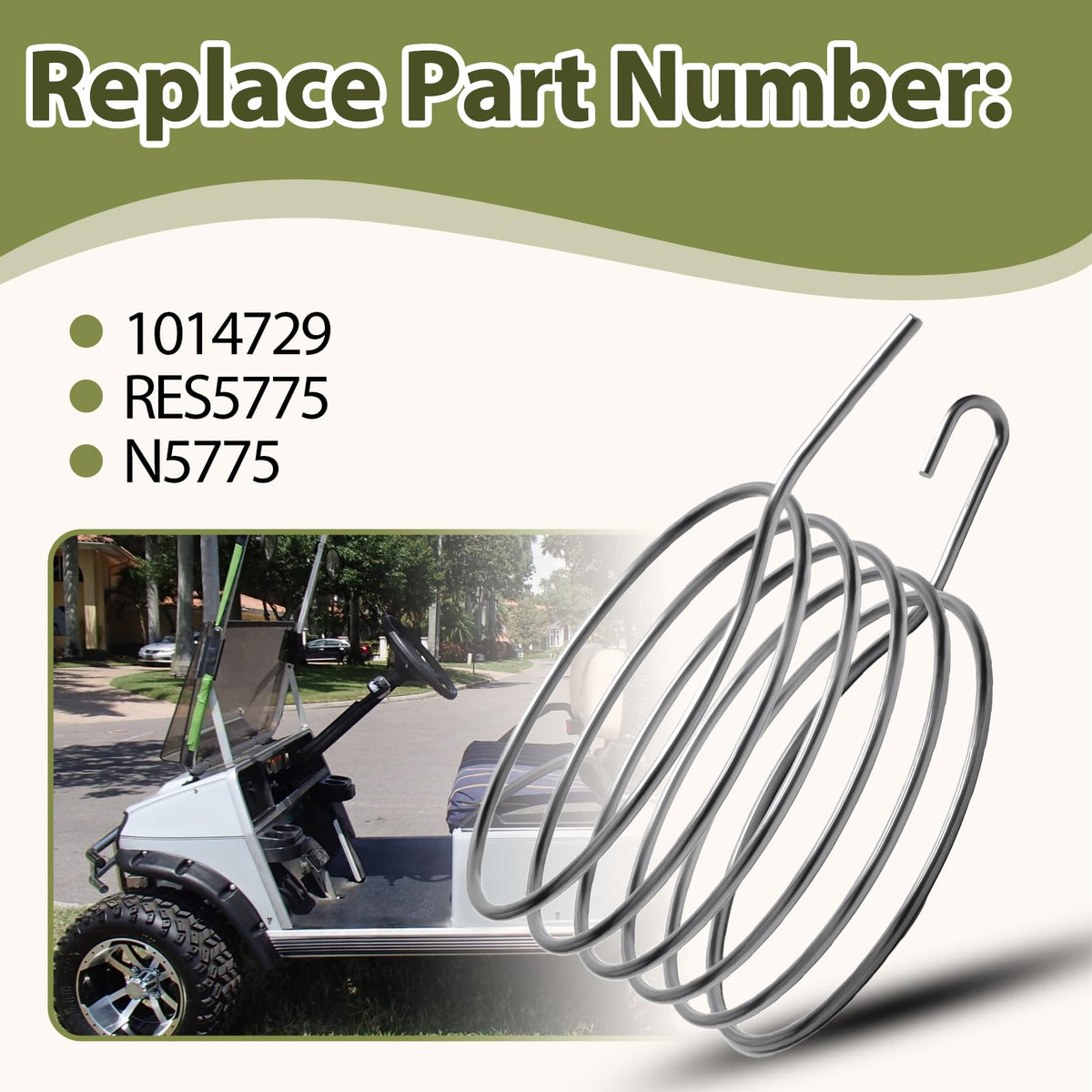 Generic 1014729 replacement label close-up confirming compatible part numbers.
