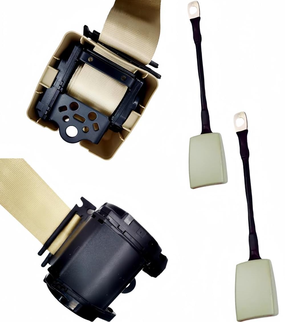 Generic retractable straps illustrate quick, secure installation