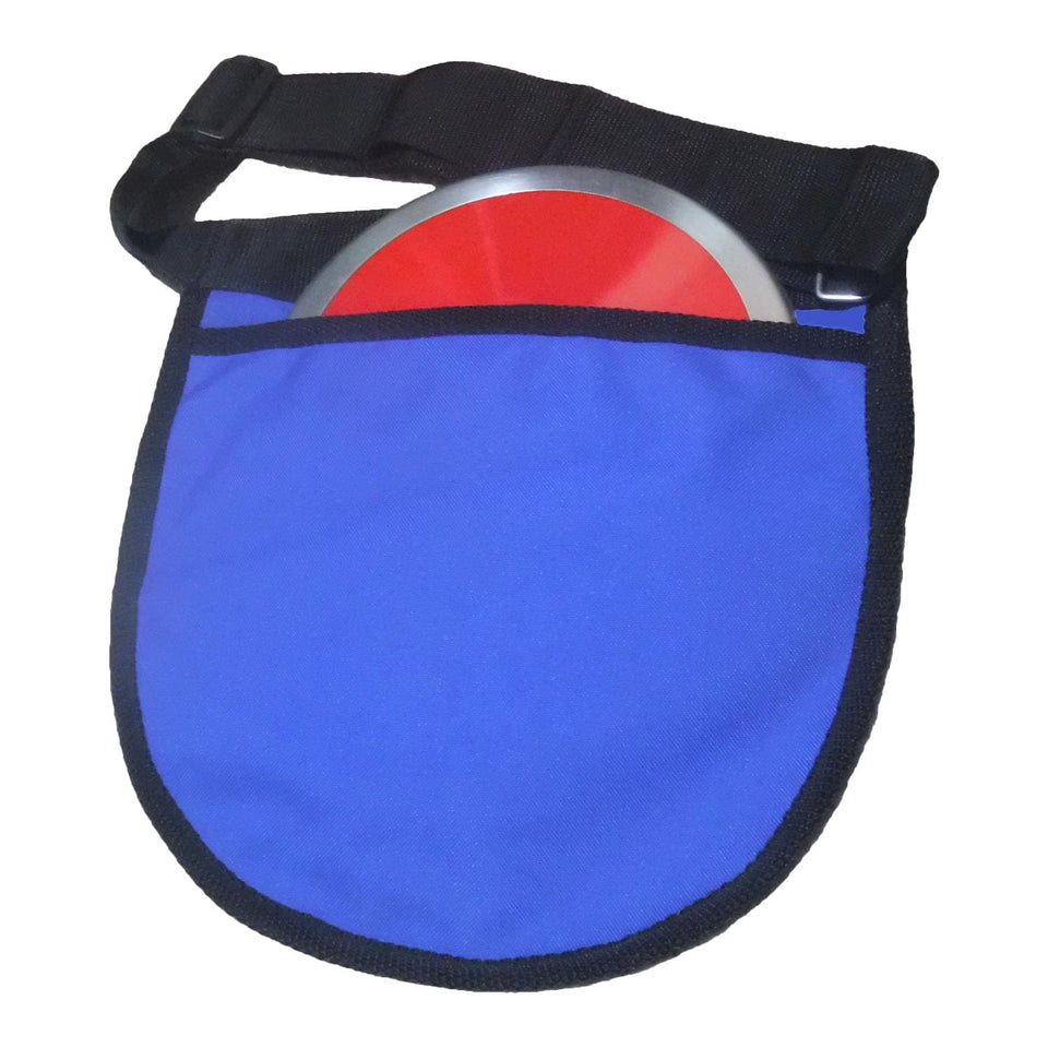 Generic RT Blue discus and shot put carrier bag with two large pockets for organized transport