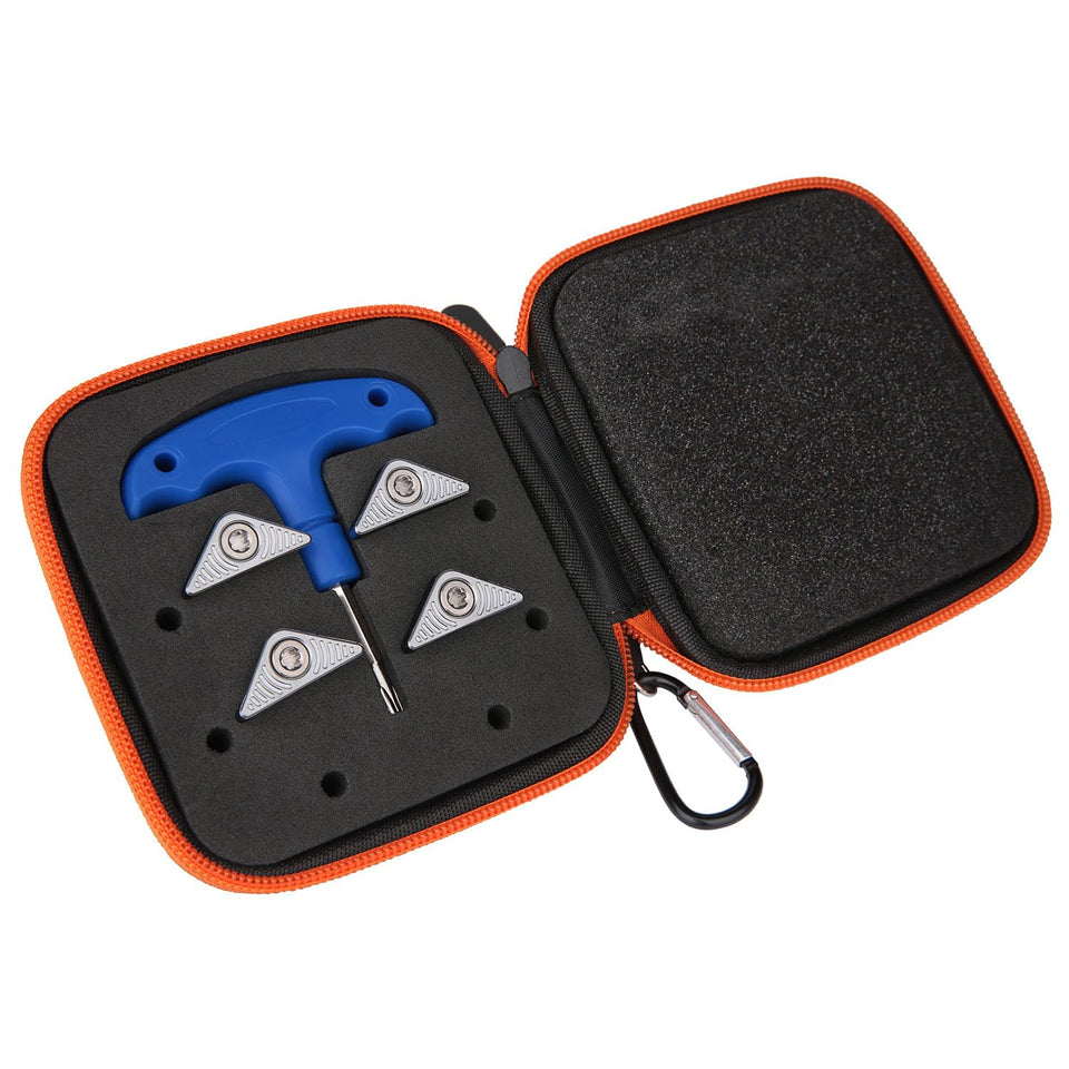 Generic silver golf weights 4-piece set for driver customization.