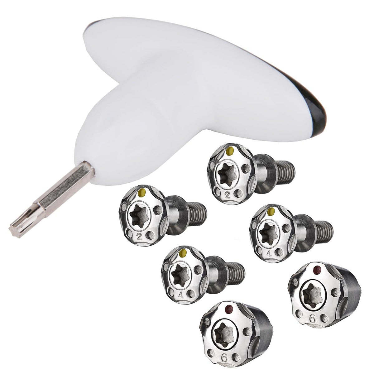 Generic silver golf weights kit compatible with Taylormade lineup for personalized setup.