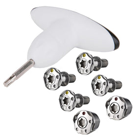 Generic silver golf weights kit compatible with Taylormade lineup for personalized setup.