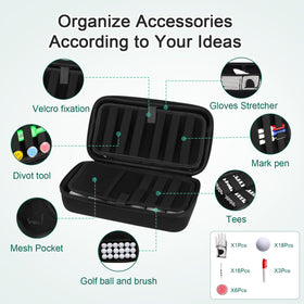Compact travel size fits in golf bag or luggage for on-the-go use.