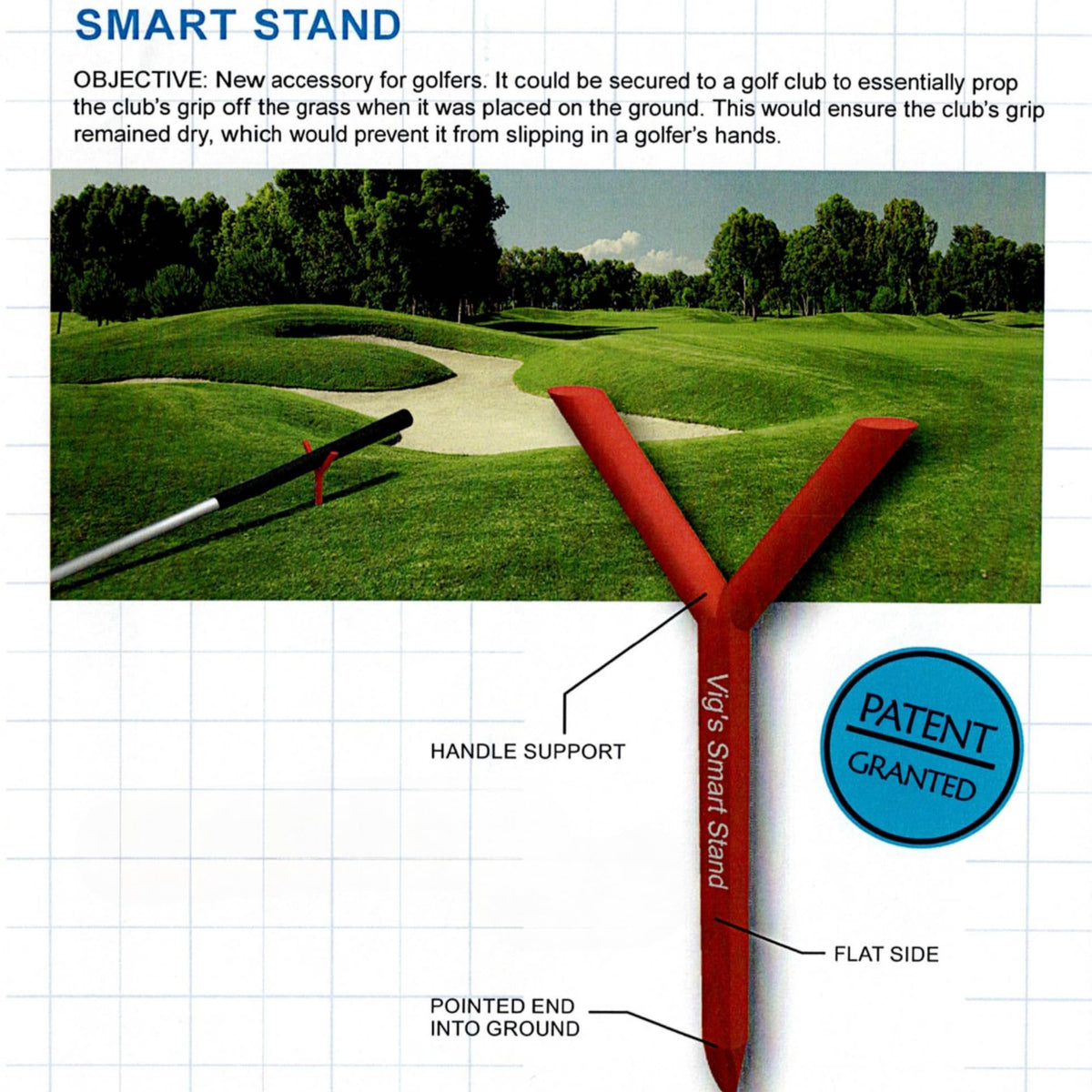 Universal design fits all club types, from putters to drivers
