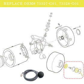 Generic speed sensor body with cable for EZGO PDS