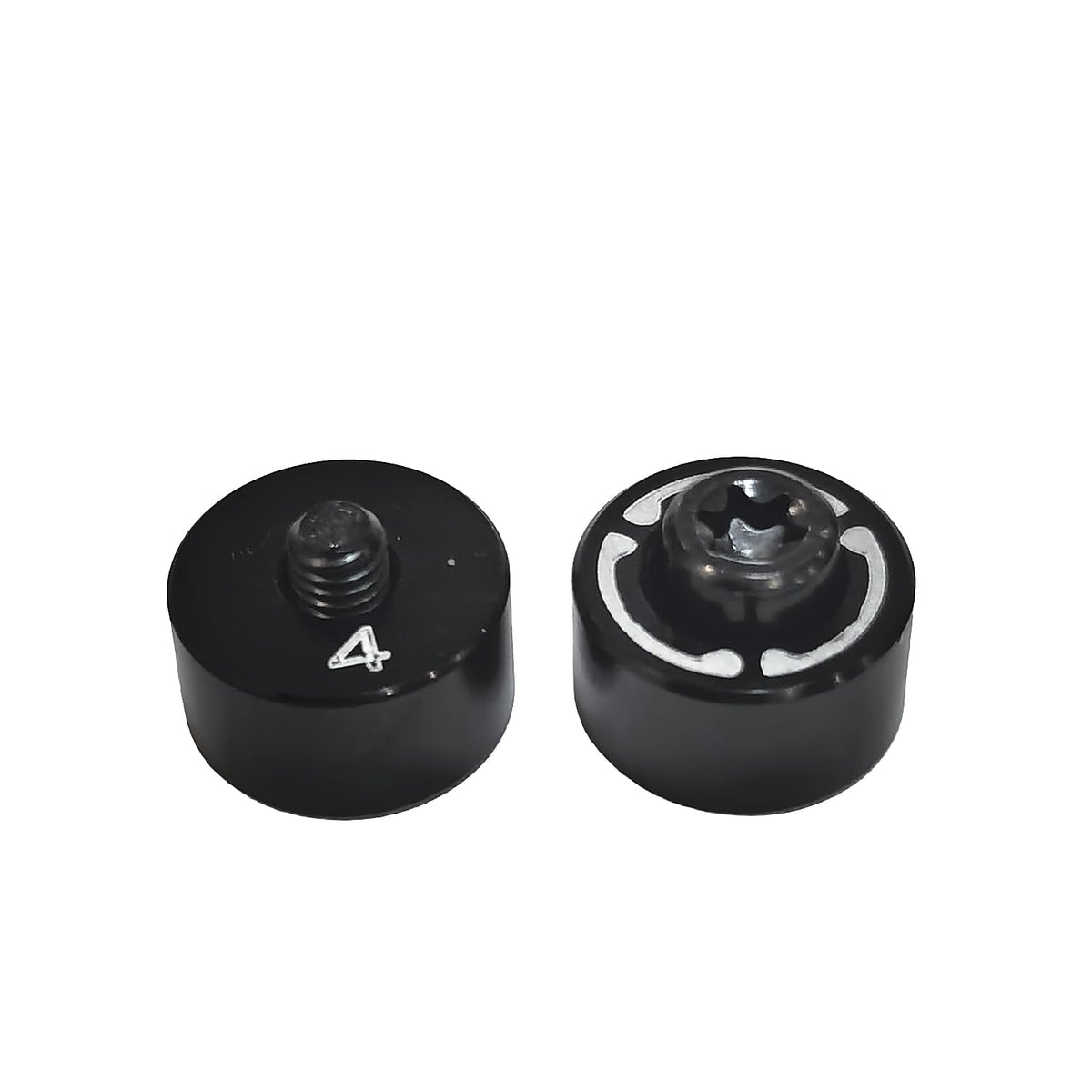 Generic Spider Tour weight assembly in use with screw and circle for secure fit.