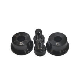 Close up of two 5g weights with screw for Spider Tour family.