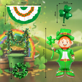 Generic St Patrick s Day golf cart self adhesive foil curtains for easy setup