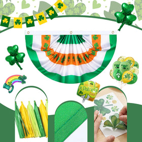 Generic St Patrick's golf cart decor stickers personalize the float with flair