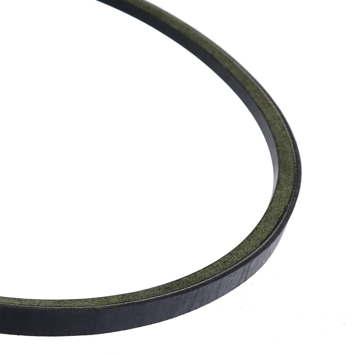 Close-up of ribbed belt surface for reliable performance.