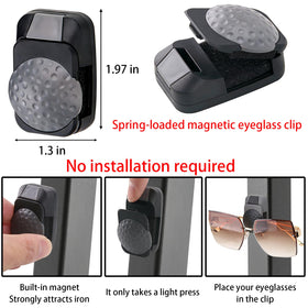Universal suction cup attaches securely to the golf cart windshield.